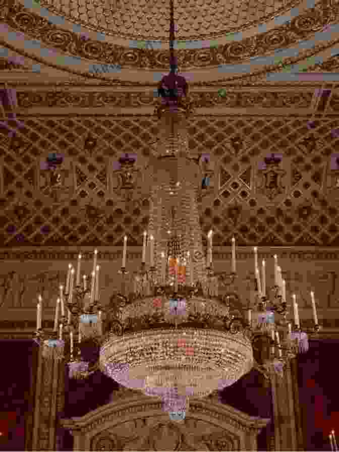 A Grand Ballroom In Buckingham Palace, Adorned With Intricate Chandeliers And Opulent Furnishings. In The Service Of The Crown