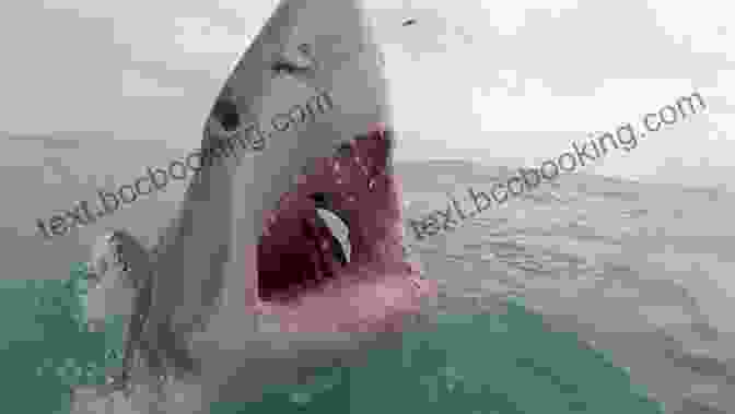 A Great White Shark Lunging At A Seal, Showcasing Its Powerful Jaws And Razor Sharp Teeth. Sharks Never Sleep: First Hand Encounters With Killers Of The Sea