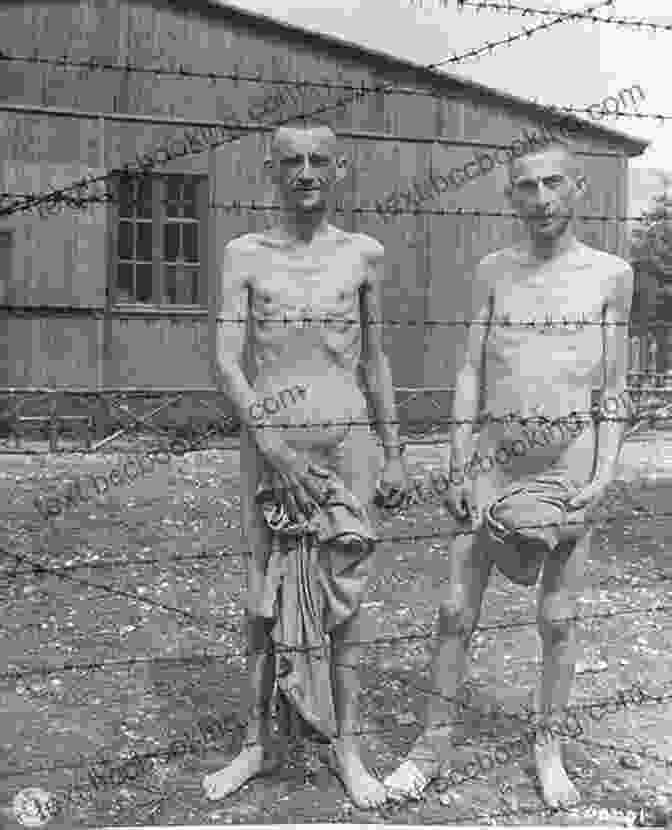 A Group Of Prisoners At A Nazi Concentration Camp, Emaciated And Surrounded By Barbed Wire Ernie Pyles War: America S Eyewitness To World War II