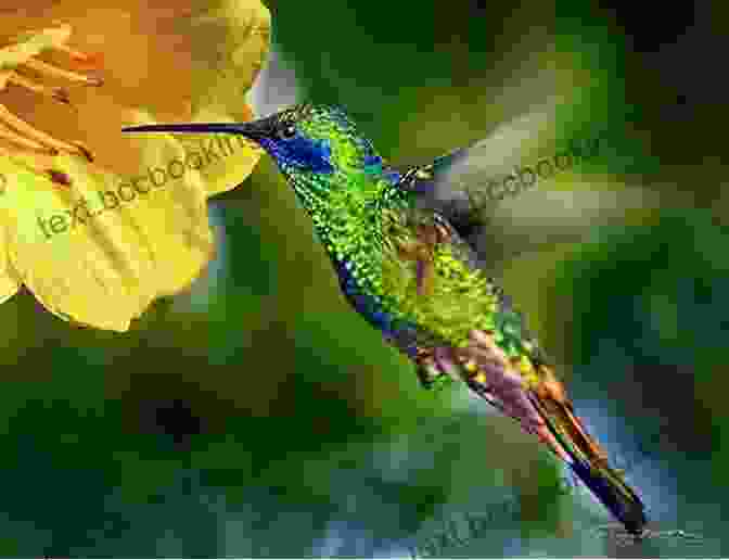 A Majestic Hummingbird Hovering Over A Vibrant Flower Wildlife Of Jamaica: Images Of Jamaican Wildlife