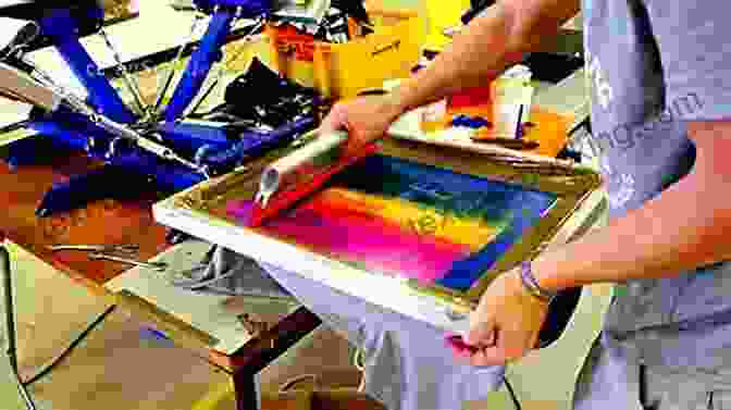 A Photo Of A Person Screen Printing A T Shirt Home Screen Printing Workshop: Do It Yourself Techniques Design Ideas And Tips For Graphic Prints