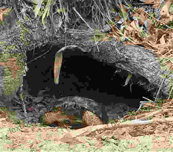 A Photograph Of A Gopher Tortoise Burrow Entrance, Showing The Mound Of Excavated Soil And The Tortoise's Head Peeking Out. Gopher Tortoises : The Ultimate Guide On Everything You Need To Know About Gopher Tortoises