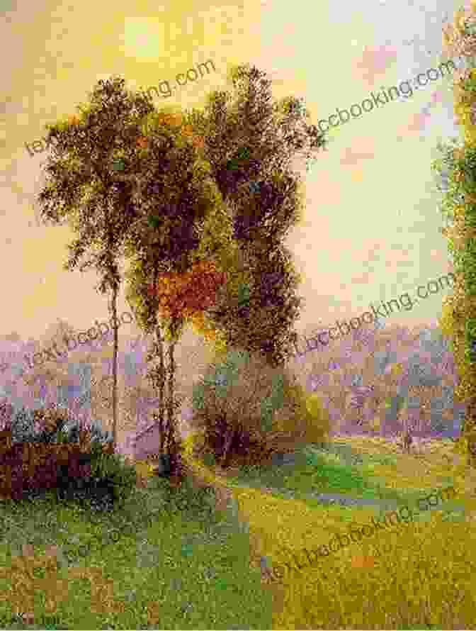 A Serene Impressionist Landscape By Camille Pissarro, Capturing The Play Of Light On Fields And Trees. Impressionism And Post Impressionism: Camille Pissarro (Selected Paintings)