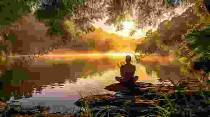 A Serene Woman Meditating In A Tranquil Setting, Symbolizing Hope And Resilience. Spilling The Light: Meditations On Hope And Resilience