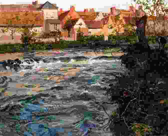 A Vibrant And Serene Landscape Painting By Frits Thaulow, Featuring A Tranquil River Running Through A Lush Meadow Beneath A Cloudy Sky 50 Color Paintings Of Frits Thaulow Norwegian Landscape Impressionist Painter (October 20 1847 November 5 1906)