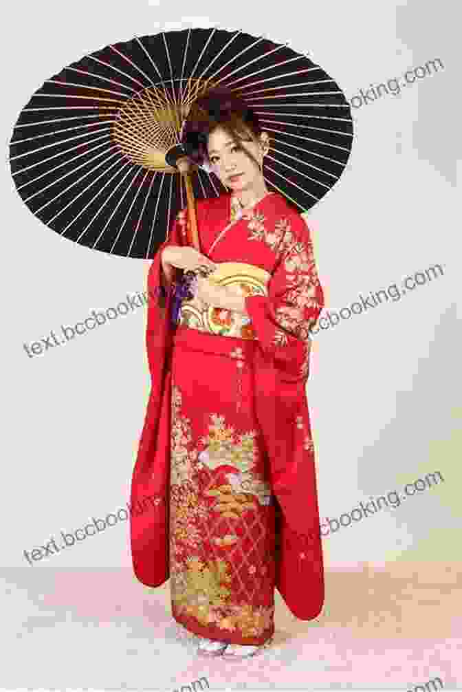A Woman Wearing A Colorful Kimono Stands In A Traditional Japanese Garden. Lets Write A Wearing A Kimono: Japanese Edition Syuppan Shiyouze (Makikomi Books)