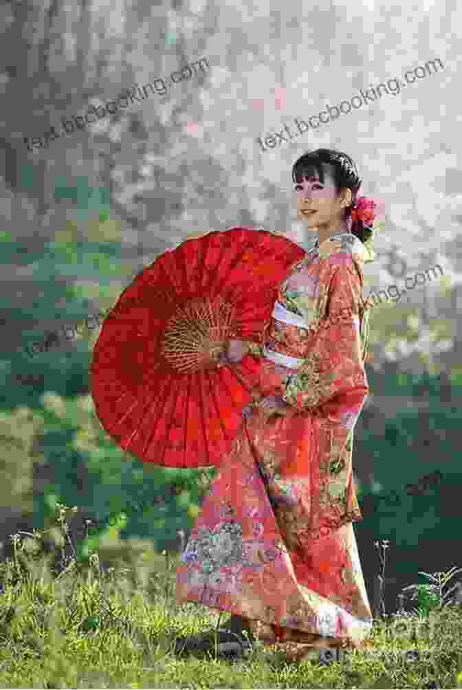 A Woman Wearing A Kimono Stands In A Field Of Flowers. Lets Write A Wearing A Kimono: Japanese Edition Syuppan Shiyouze (Makikomi Books)