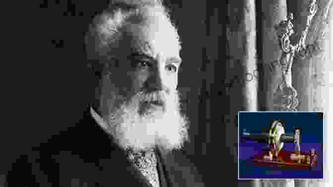 Alexander Graham Bell Holding A Telephone, Looking Into The Distance With A Determined Expression Alexander Graham Bell Answers The Call