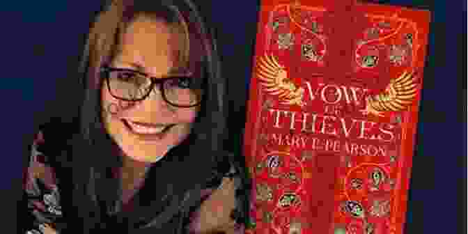 Author Mary E. Pearson, Smiling And Holding A Copy Of Vow Of Thieves Vow Of Thieves (Dance Of Thieves 2)
