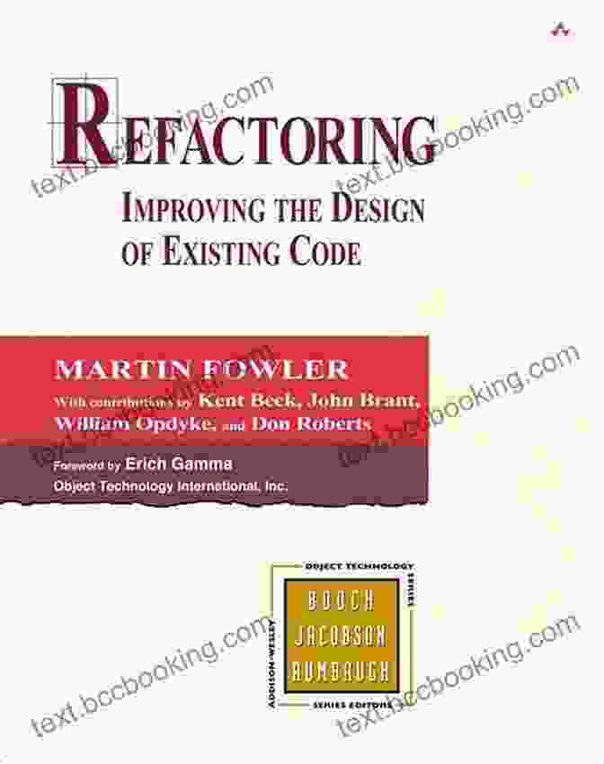 Book Cover Of 'Improving The Design Of Existing Code' By Martin Fowler Refactoring: Improving The Design Of Existing Code (Addison Wesley Signature (Fowler))