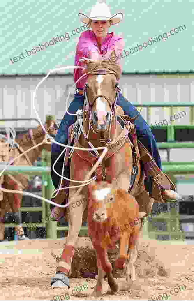 Cowgirl Roping A Calf During A Rodeo Show Day: A Cowgirl Lessons Adventure (Cowgirl Lessons Adventures)