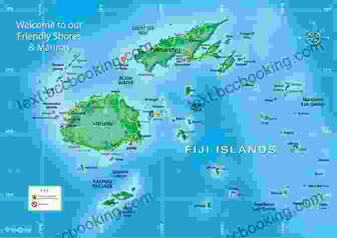 Detailed Map Of Fiji, Featuring Major Islands, Towns, And Points Of Interest. Moon Fiji (Travel Guide) Minal Hajratwala