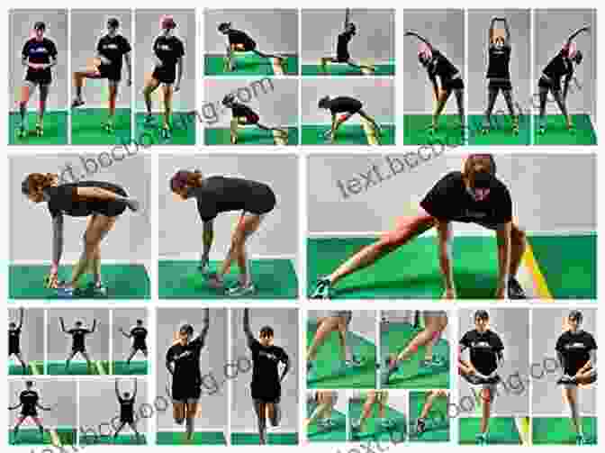 Image Showcasing Athletes Performing Mobility Exercises Such As Dynamic Stretching And Foam Rolling To Improve Their Range Of Motion And Flexibility. New Functional Training For Sports