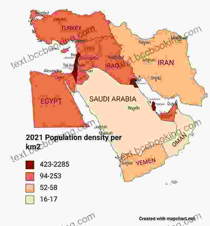 Map Showing The Demographic Distribution Of The Middle East The Routledge Atlas Of The Arab Israeli Conflict (Routledge Historical Atlases)