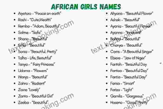 Mixture Of Traditional Popular Unique And Modern Names From South Africa African Baby Names: A Mixture Of Traditional Popular Unique And Modern Names From South Africa: Unique