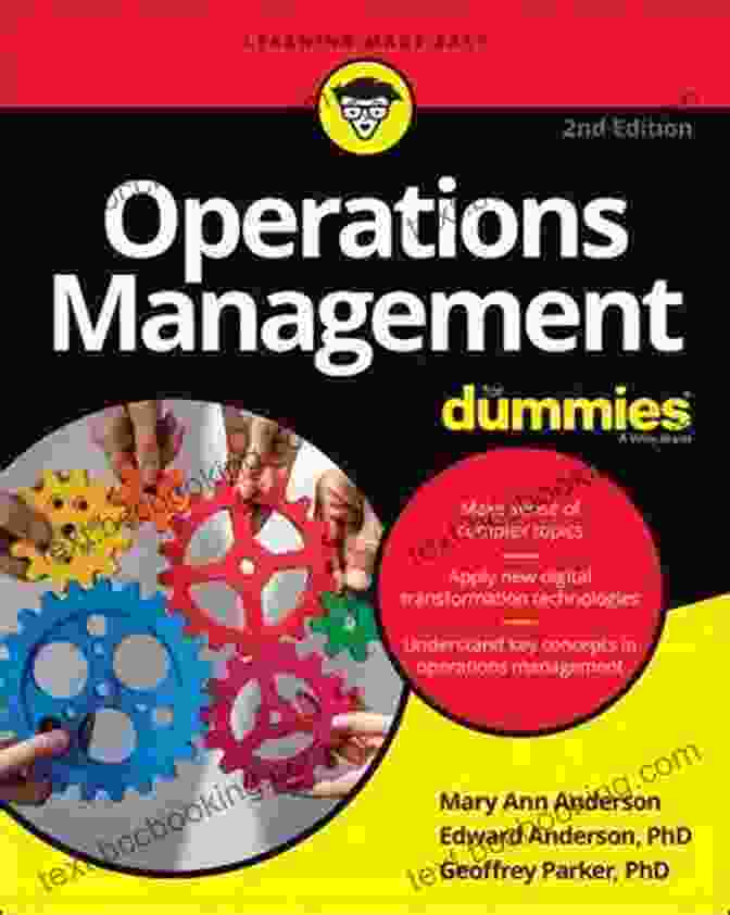 Operations Management For Dummies Book Cover, Featuring A Vibrant Orange Background With The Title And Author's Name Prominently Displayed. Operations Management For Dummies Mary Ann Anderson