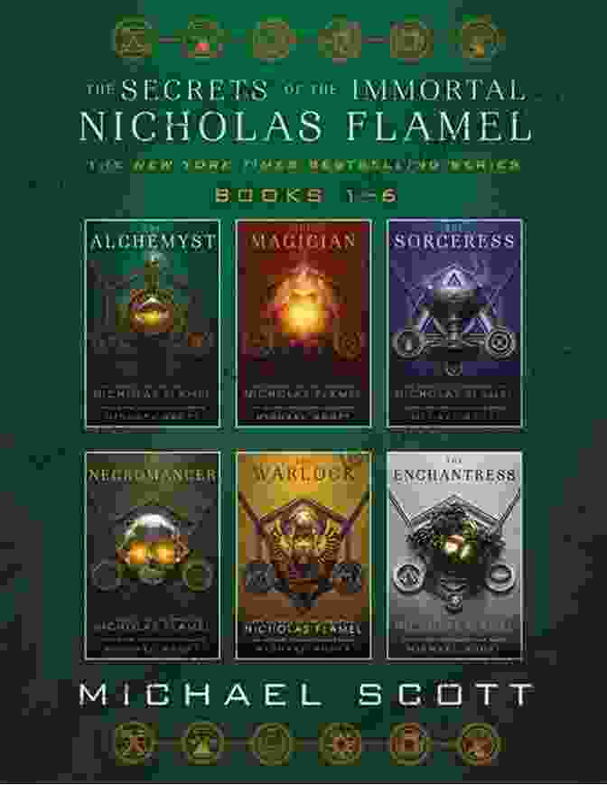 The Enchantress: The Secrets Of The Immortal Nicholas Flamel Book Cover Featuring A Young Woman With Flowing Hair, A Magical Necklace, And A Mysterious Symbol. The Enchantress (The Secrets Of The Immortal Nicholas Flamel 6)