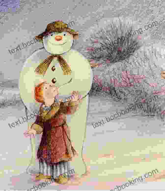 The Snowman By Raymond Briggs, A Captivating Illustration Depicting The Titular Character Standing In A Snowy Field, Surrounded By Sparkling Snowflakes The Snowman Raymond Briggs