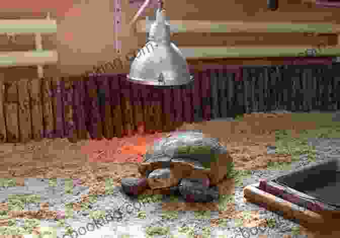 Turtle Basking Under A Lamp In An Enriched Environment How To Train Your Turtle