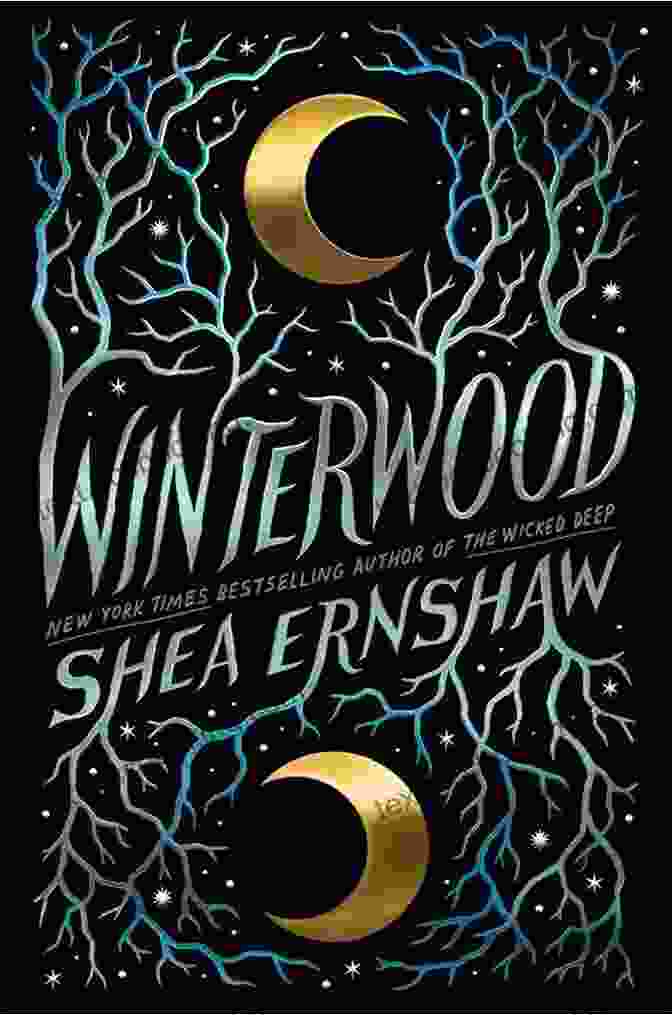 Winterwood Book Cover, Featuring A Young Woman With Flowing Hair Standing In A Mystical Forest, Surrounded By Ethereal Lights. Winterwood Shea Ernshaw
